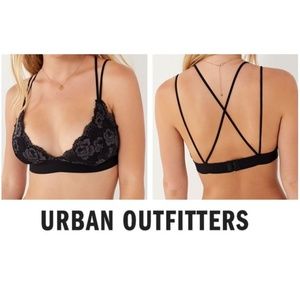 OFU Lace Padded Fusion Triangle Bra black xs small